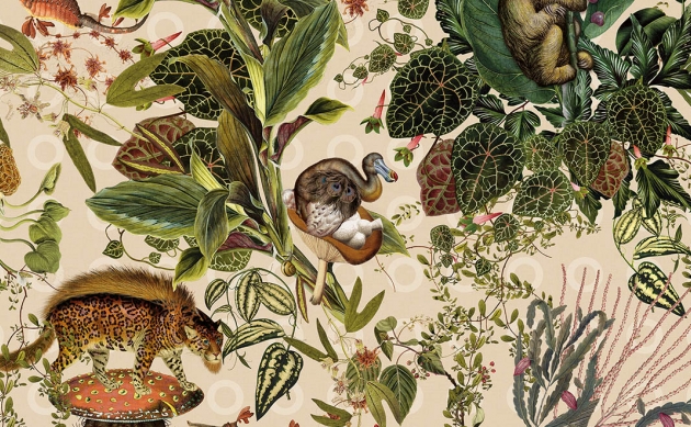 Обои Moooi Wallcovering  Extinct Animals MOOOI - wallcovering Extinct Enimals MO2072